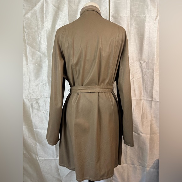 Leather/ suede reversible women’s trench coat - Picture 5 of 16